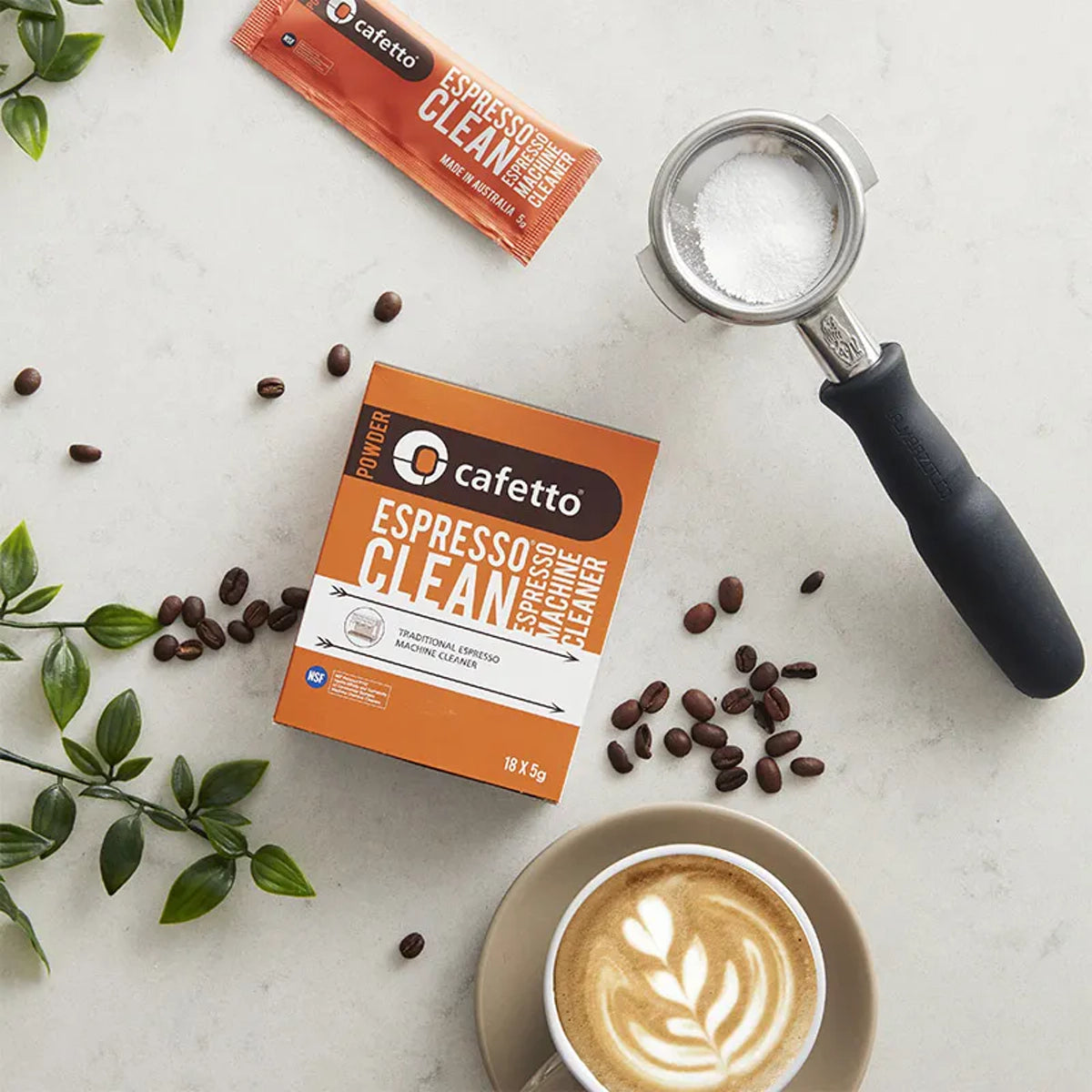 Cafetto Espresso Clean® Cleaner Sachet (18 x 5g)