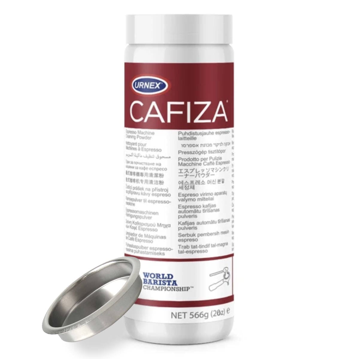 58mm Backflush Cleaning Kit with Blind Basket (58mm) & Urnex Cafiza Cleaning Powder