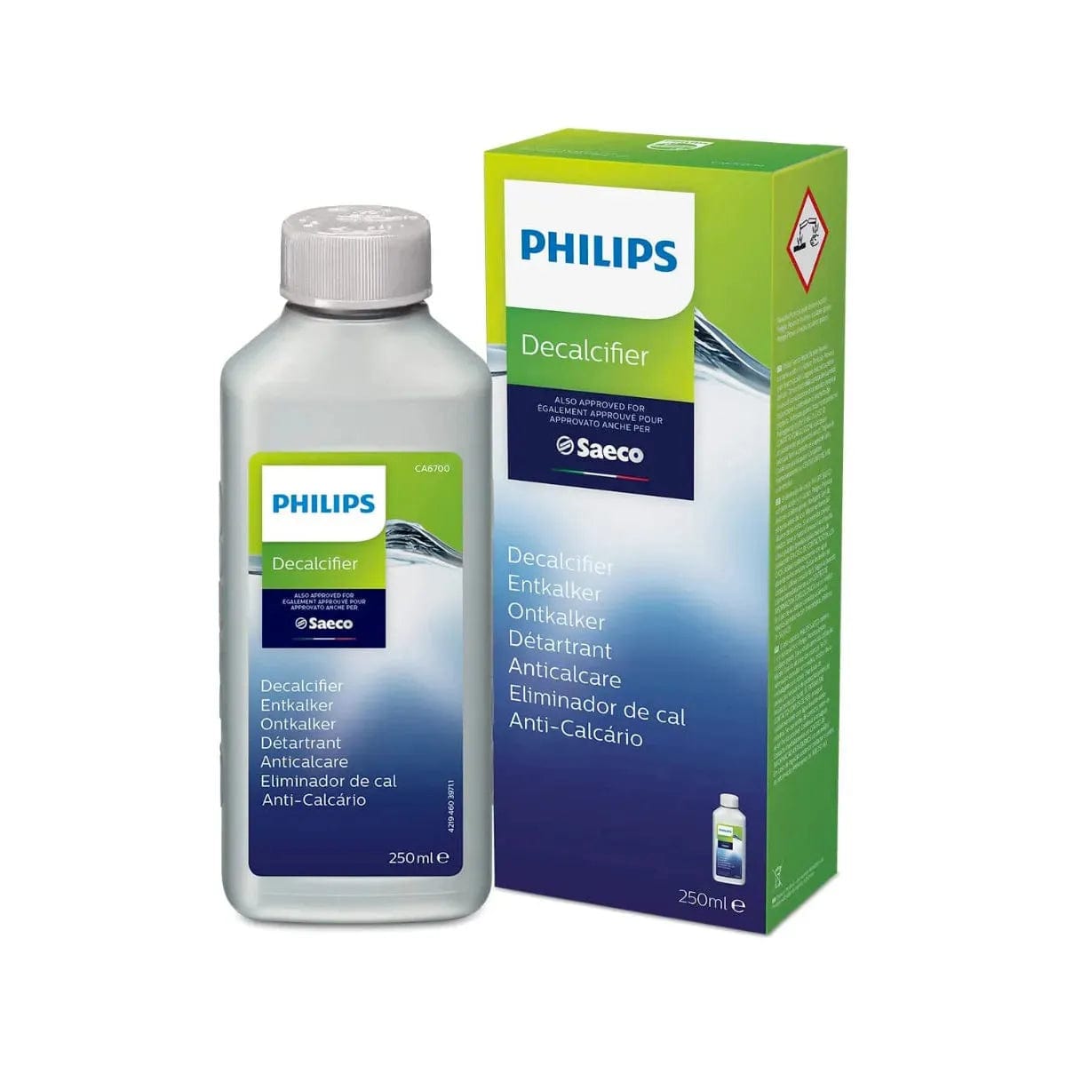 Philips Saeco Espresso Machine Decalcifier 250 ml CA6700/47 (2 Pack)