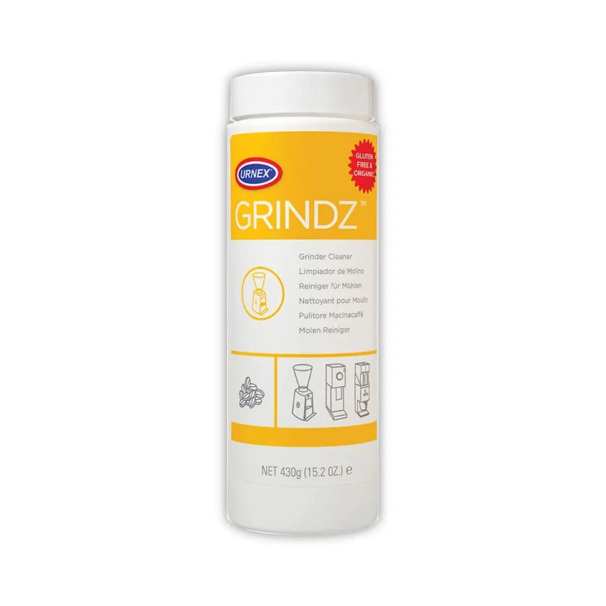 Urnex Grindz Coffee Grinder Cleaning Tablets Bulk 6 Pack (2.6kg / 91oz)