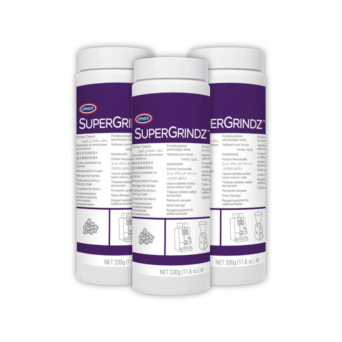 Urnex SuperGrindz Super-Automatic Espresso Cleaner Bulk 3 Pack (1kg / 35oz)