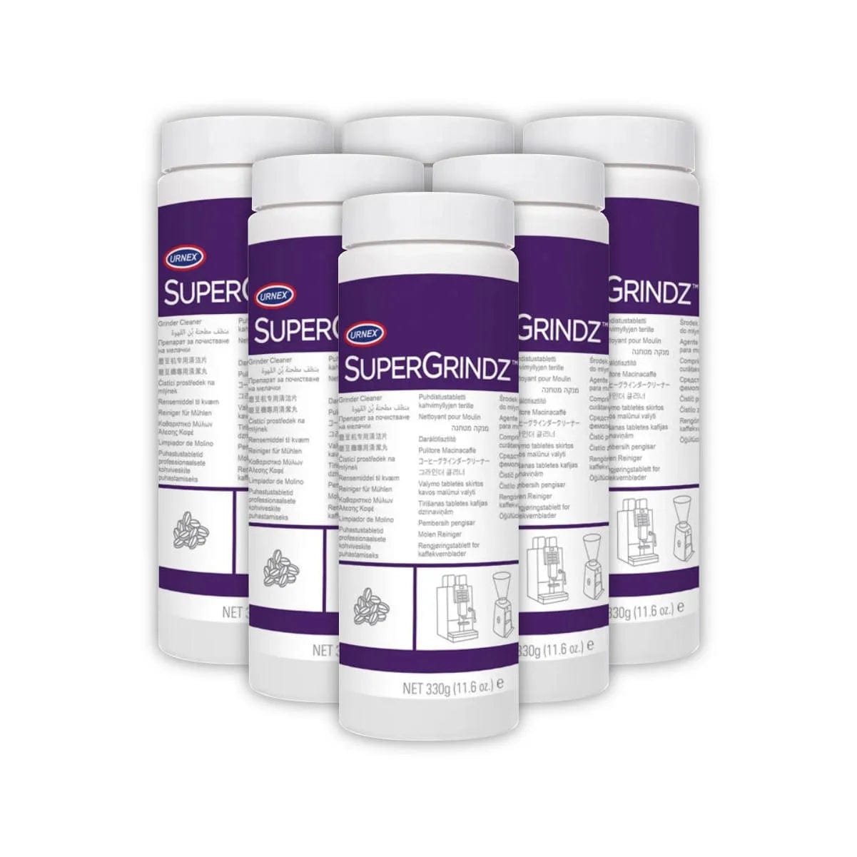 Urnex SuperGrindz Super-Automatic Espresso Cleaner Bulk 6 Pack (2kg / 70oz)